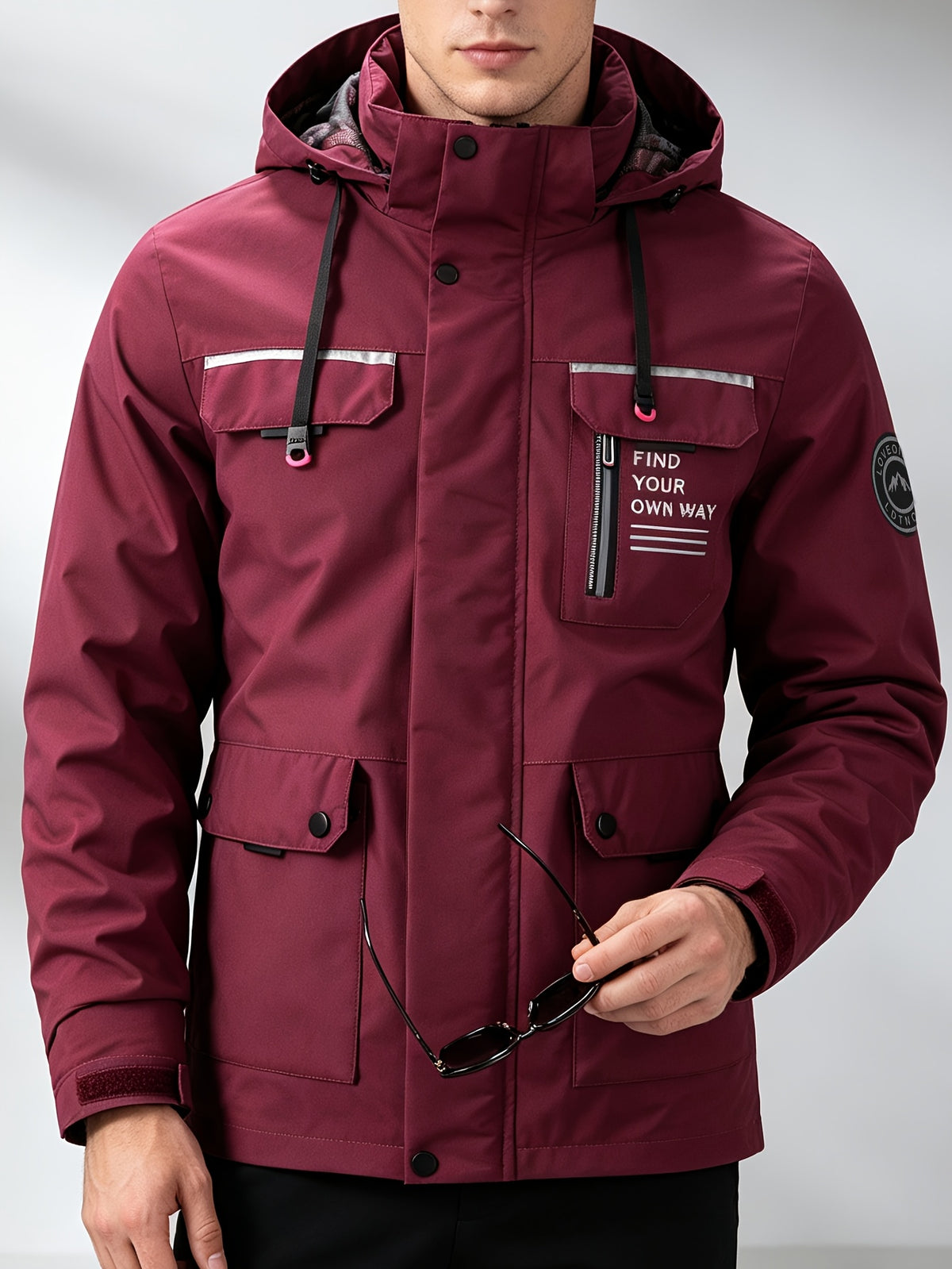 LAURENT MONACO | VESTE À CAPUCHE ET FERMETURE ÉCLAIR POUR HOMMES