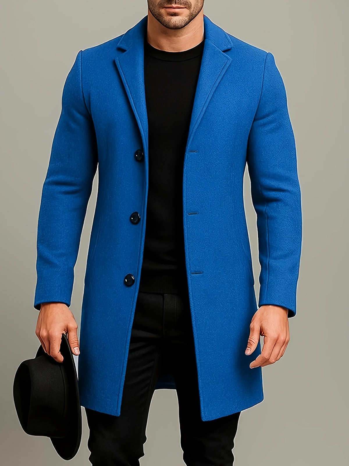 LAURENT MONACO | VESTE À REVERS ET BOUTONS POUR HOMMES