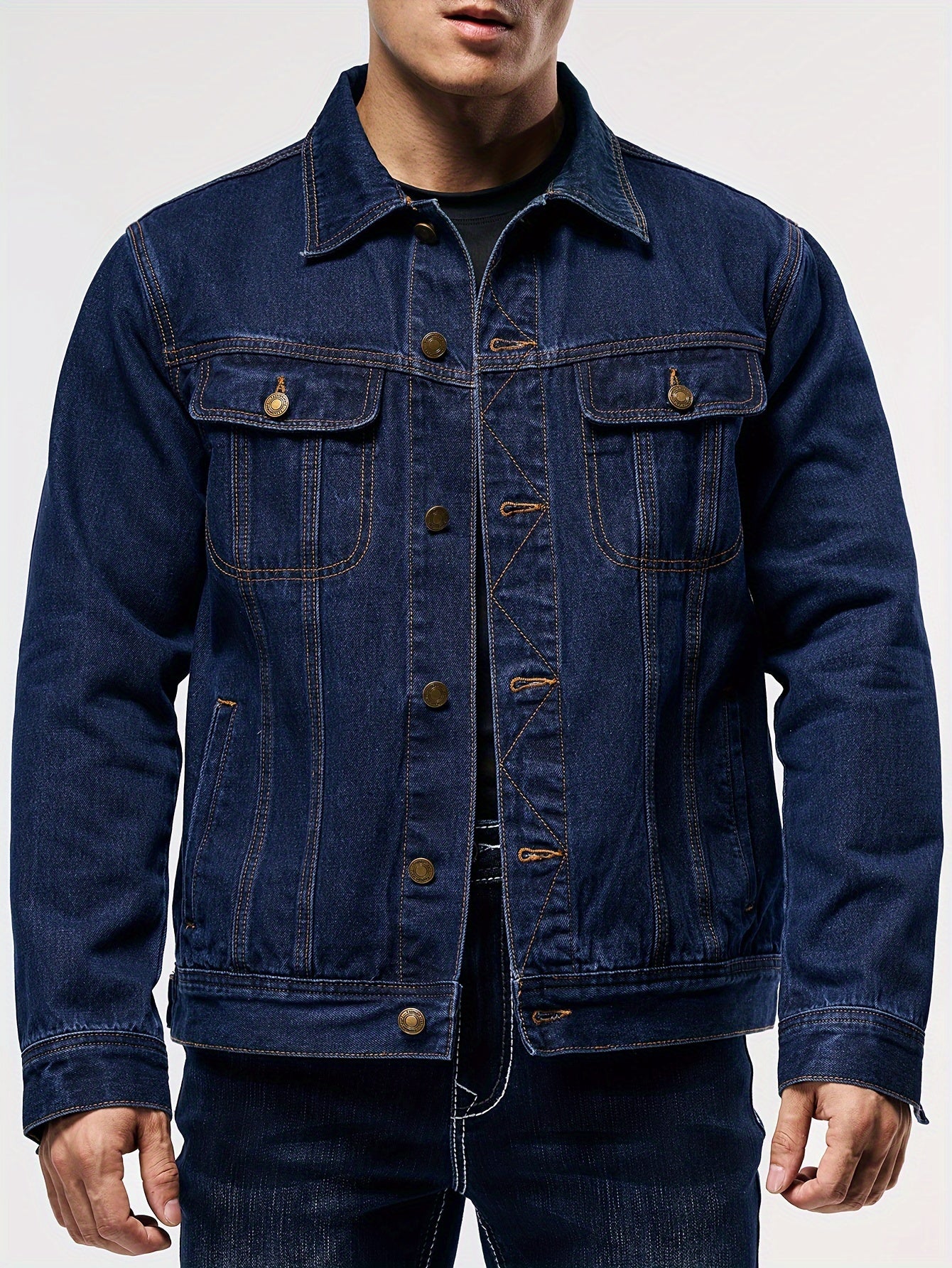 LAURENT MONACO | VESTE DE TRAVAIL EN DENIM POUR HOMMES
