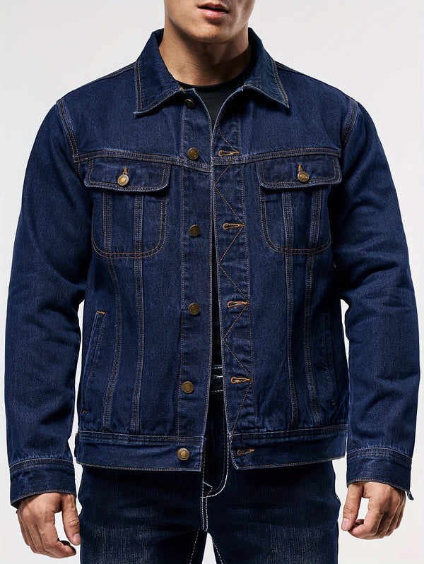 LAURENT MONACO | VESTE DE TRAVAIL EN DENIM POUR HOMMES