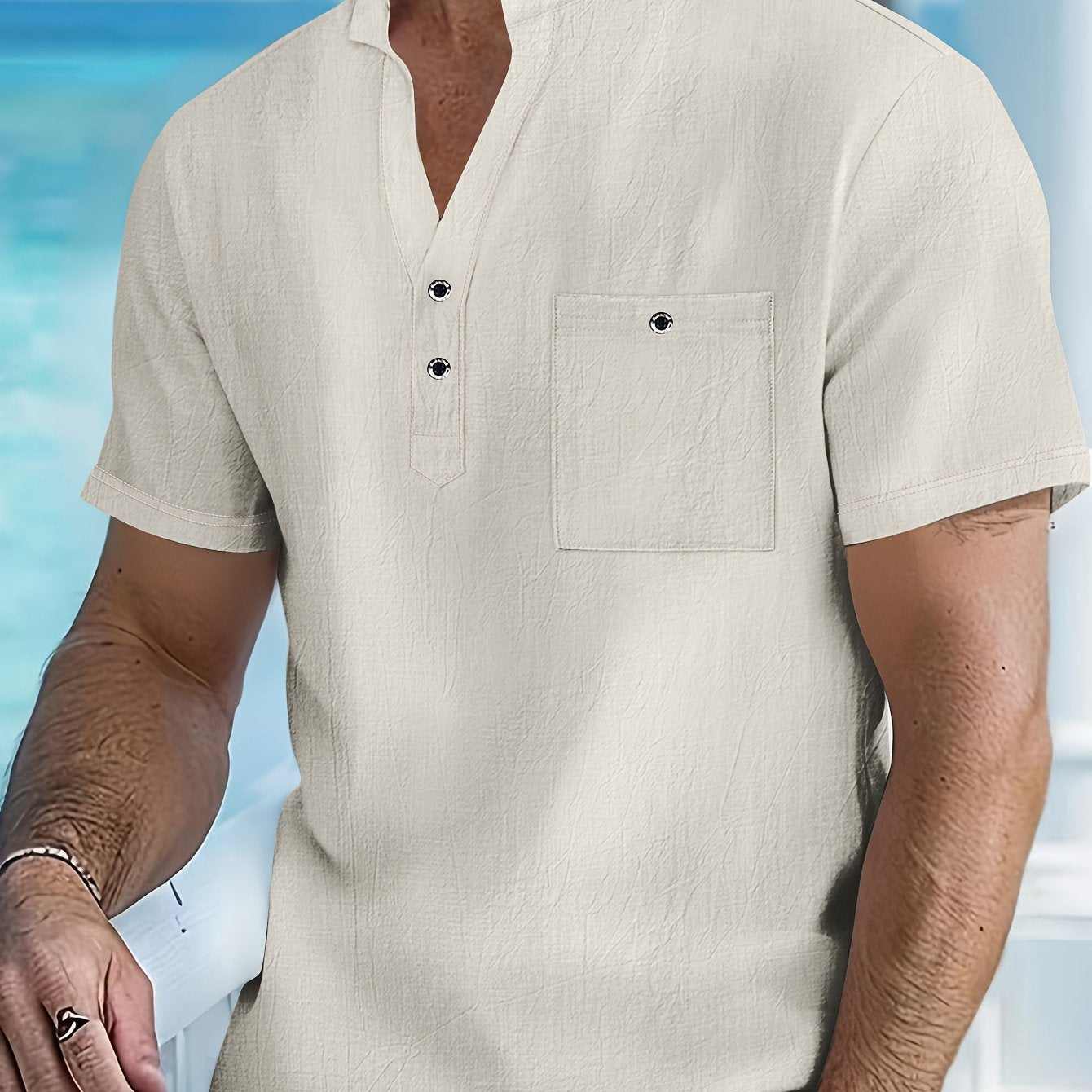 LAURENT MONACO | CHEMISE À COL QIPAO POUR HOMMES