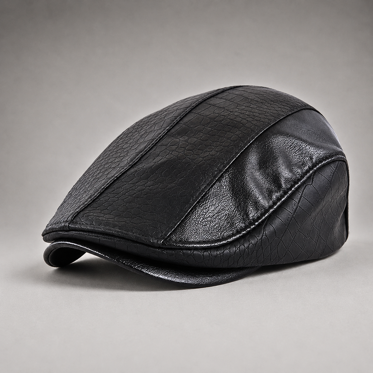 LAURENT MONACO | CASQUETTE À EMPIÈCEMENTS CROCODILE POUR HOMMES