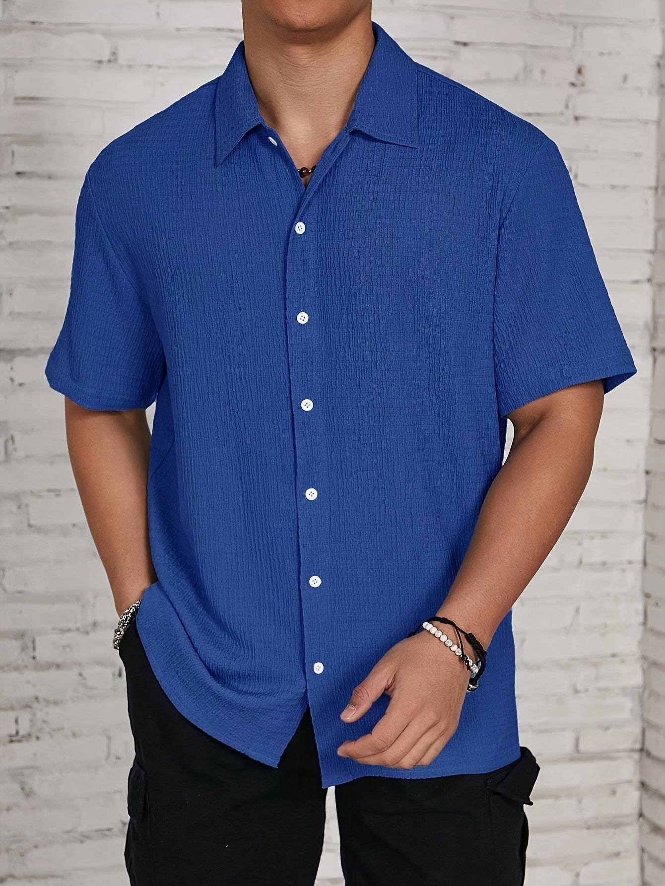 LAURENT MONACO | CHEMISE DE PRINTEMPS CLASSIQUE POUR HOMMES