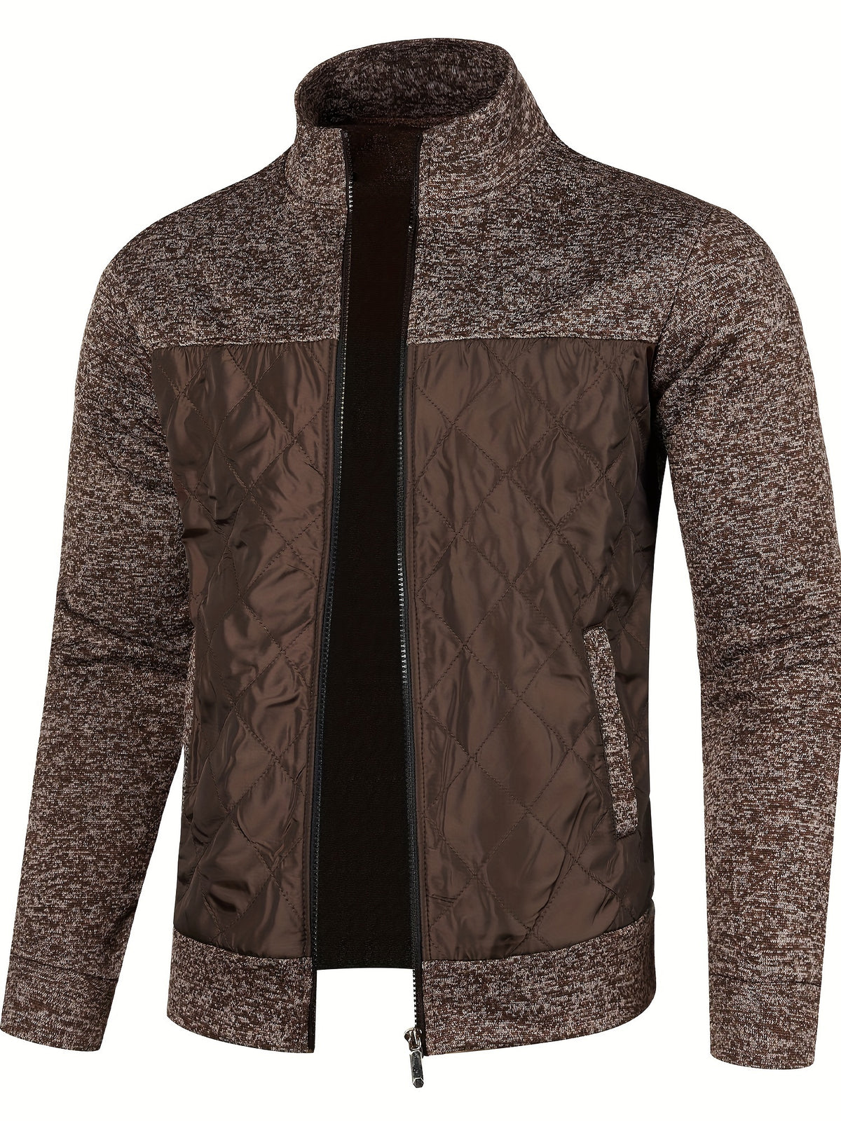 LAURENT MONACO | VESTE À COL MONTANT ET FERMETURE ÉCLAIR POUR HOMMES