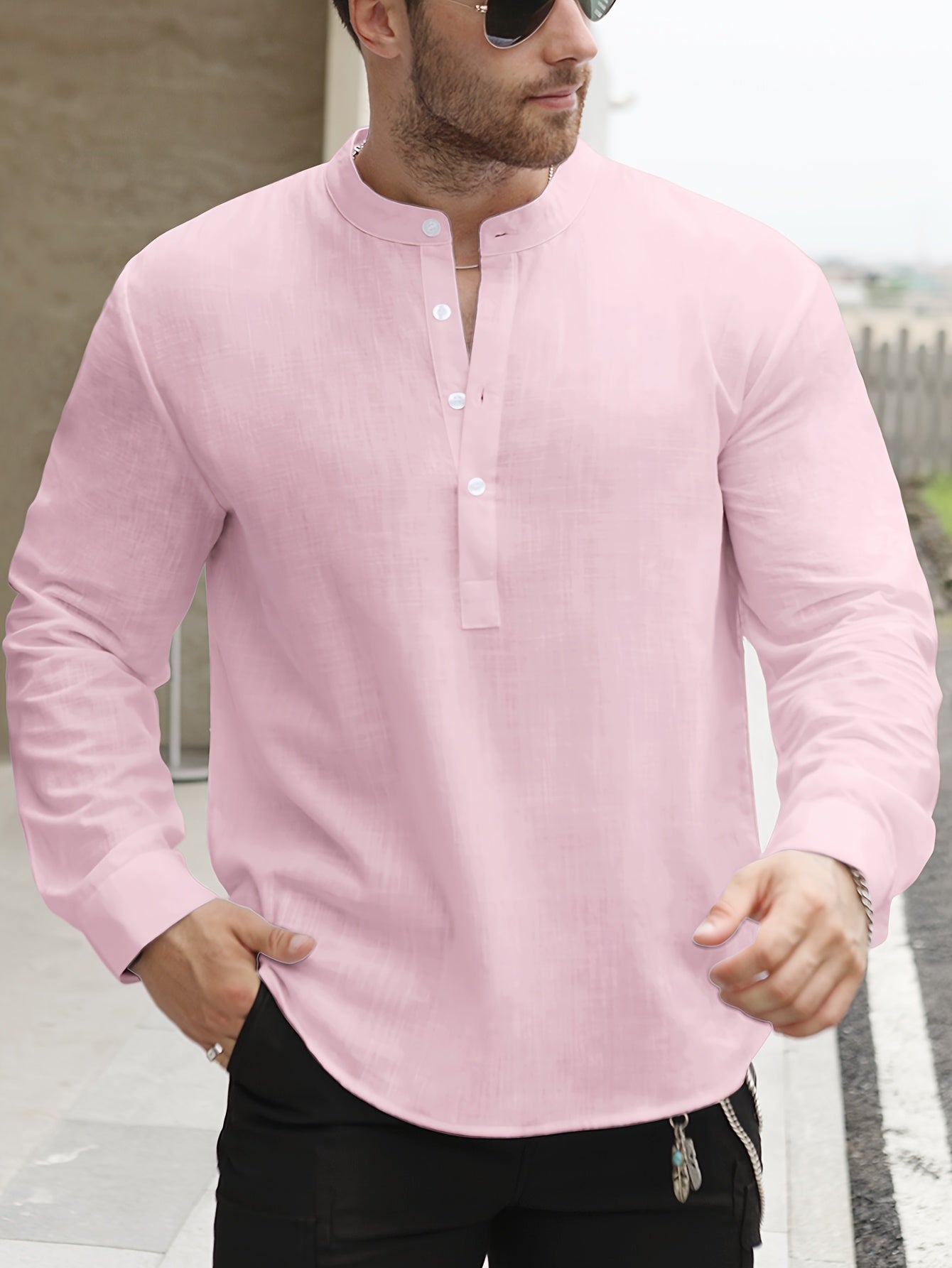 LAURENT MONACO | CHEMISE À COL BATEAU POUR HOMMES