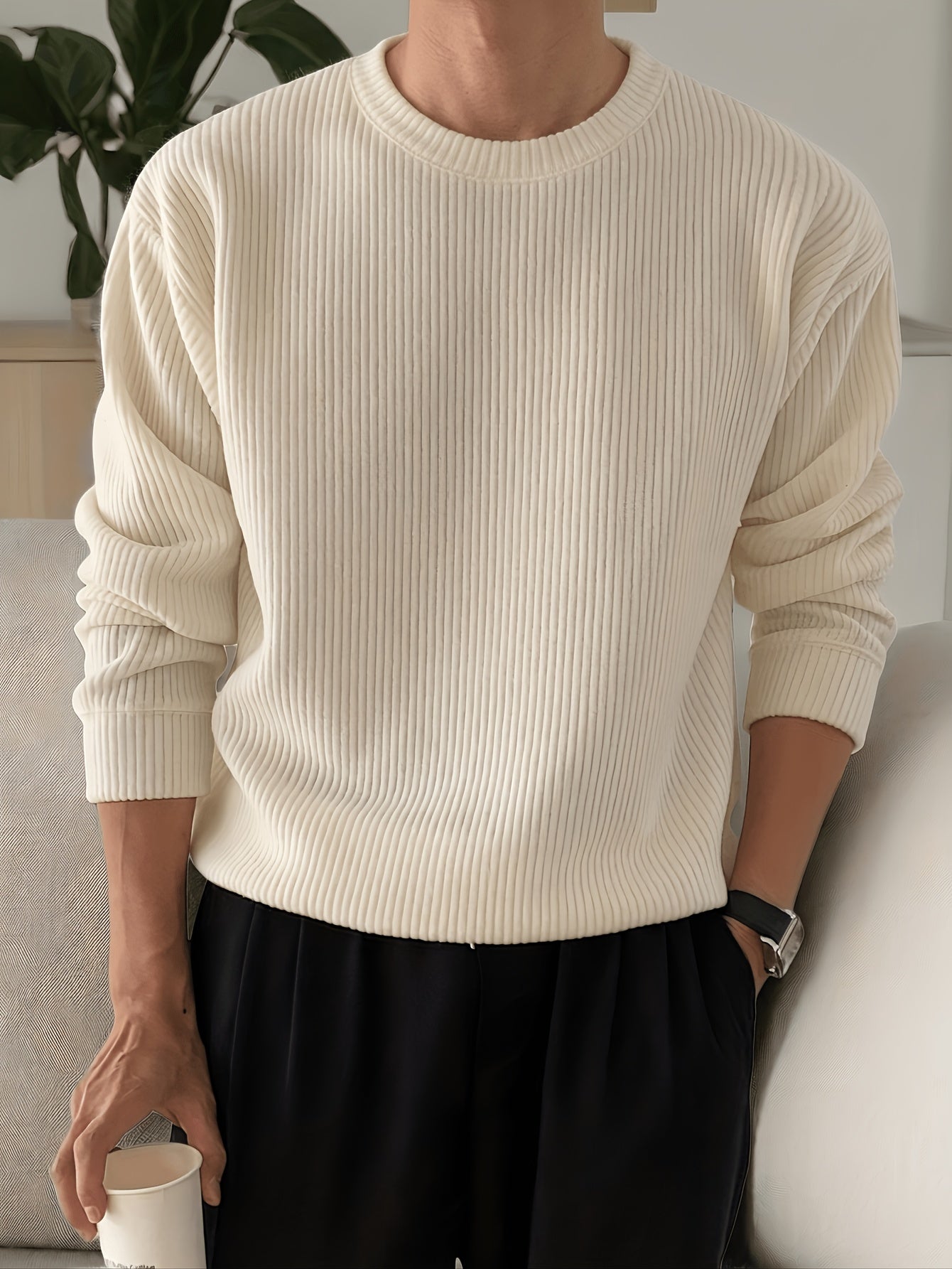LAURENT MONACO | PULL EN MAILLE AMPLE POUR HOMMES