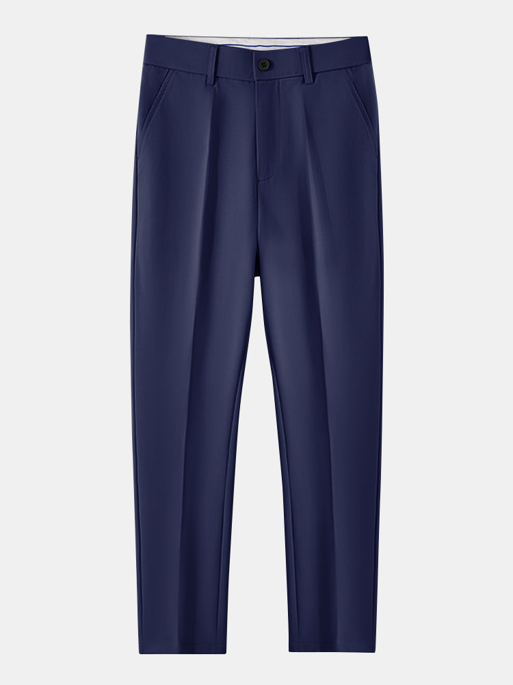 CHEMISE À MANCHES LONGUES À CARREAUX AVEC BOUTONS & PANTALONS SLIM FIT À JAMBES FINS