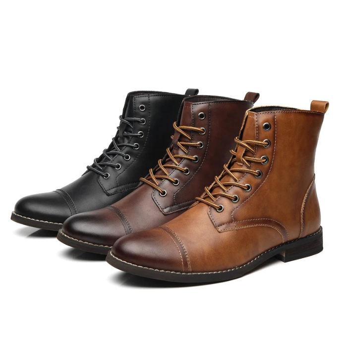 LAURENT MONACO | BOTTES DE VILLE BRUNIES POUR HOMME