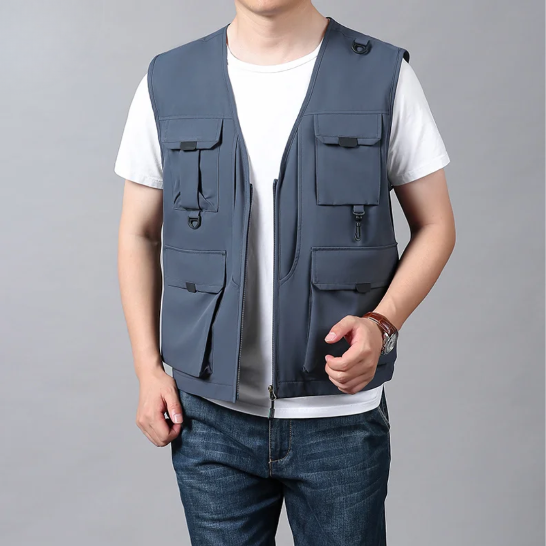 GILET CARGO RESPIRANT MULTI-POCHES