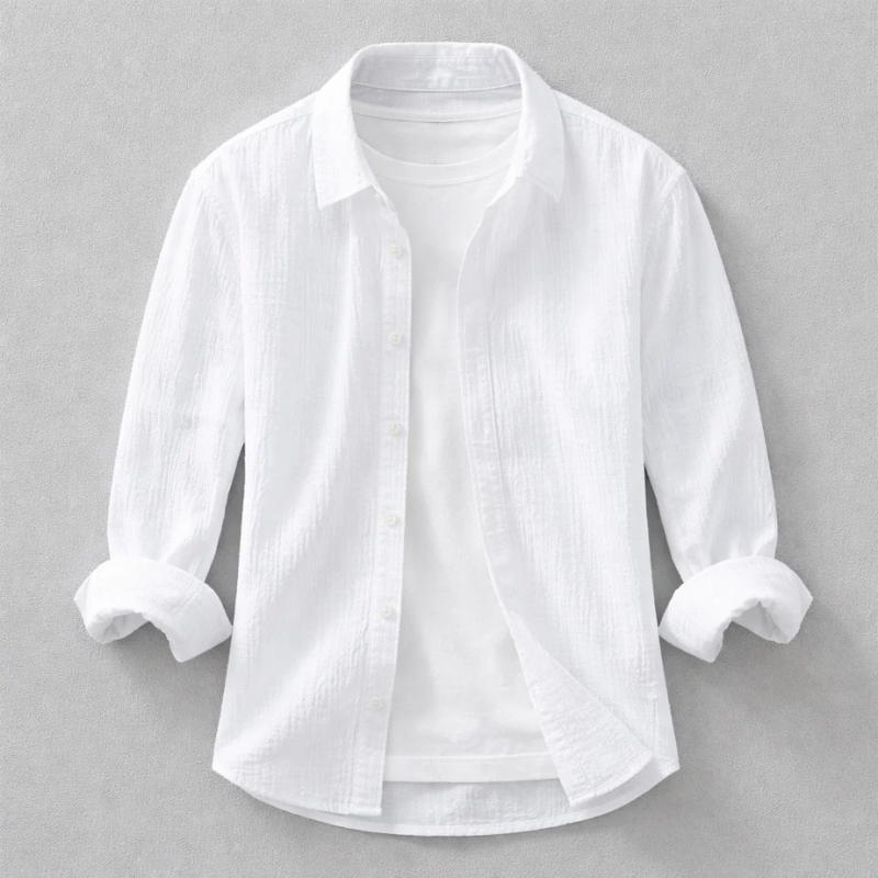 LAURENT MONACO | CHEMISE EN DOUBLE GAUZE POUR HOMMES