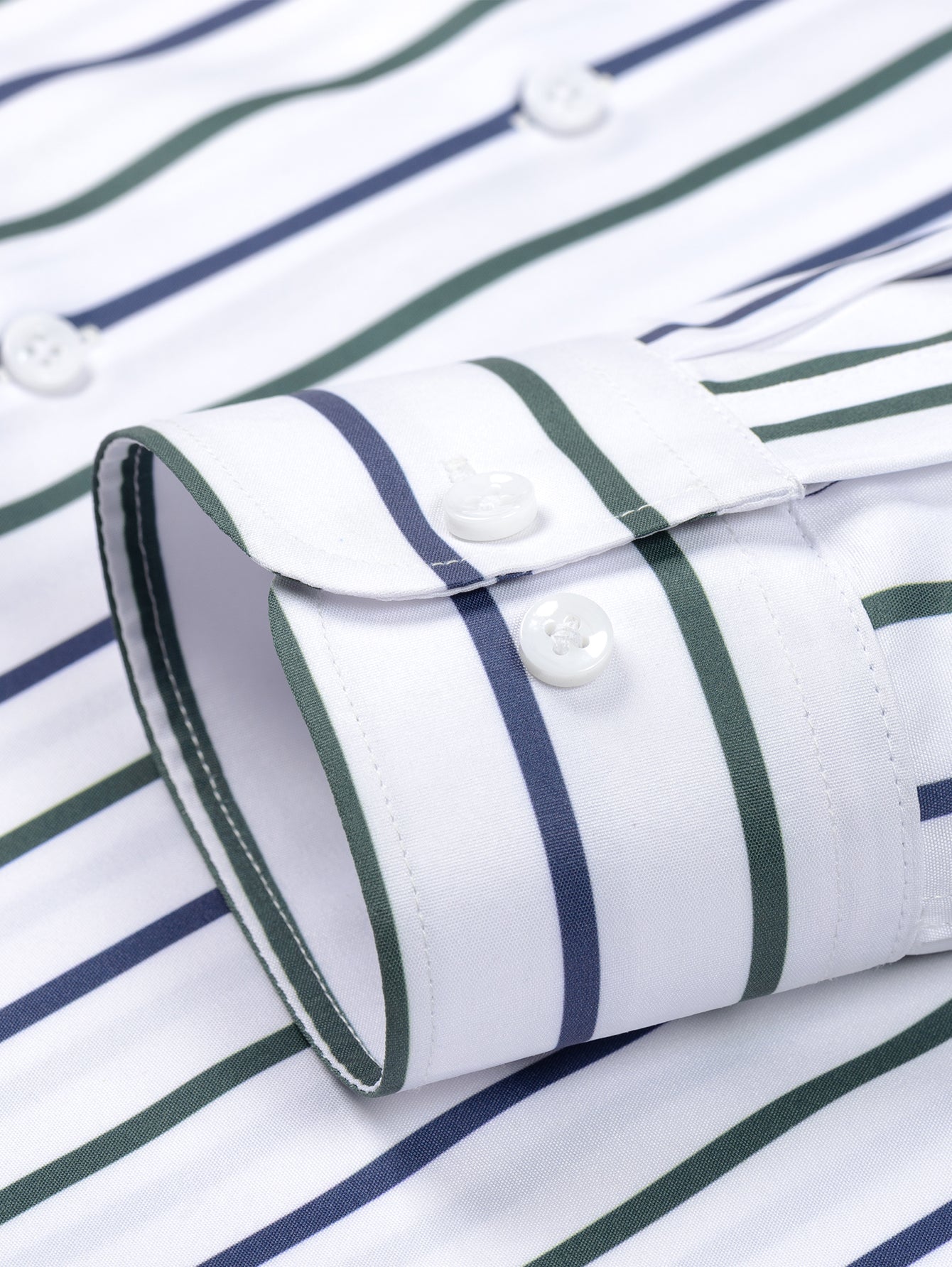 CHEMISE À MANCHES LONGUES À RAYURES AVEC BOUTONS & PANTALONS SLIM FIT À JAMBES ÉVASÉES