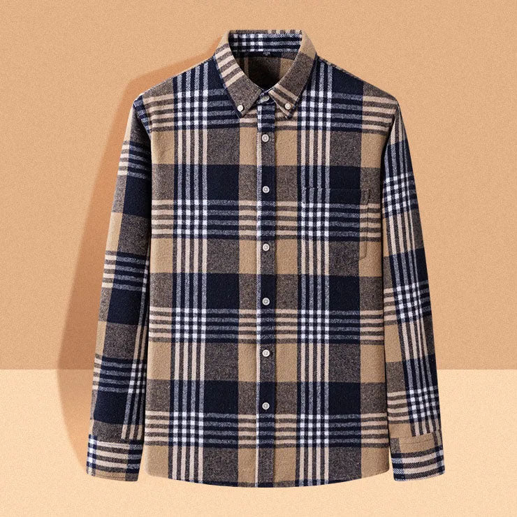 LAURENT MONACO | CHEMISE EN FLANELLE POUR HOMMES