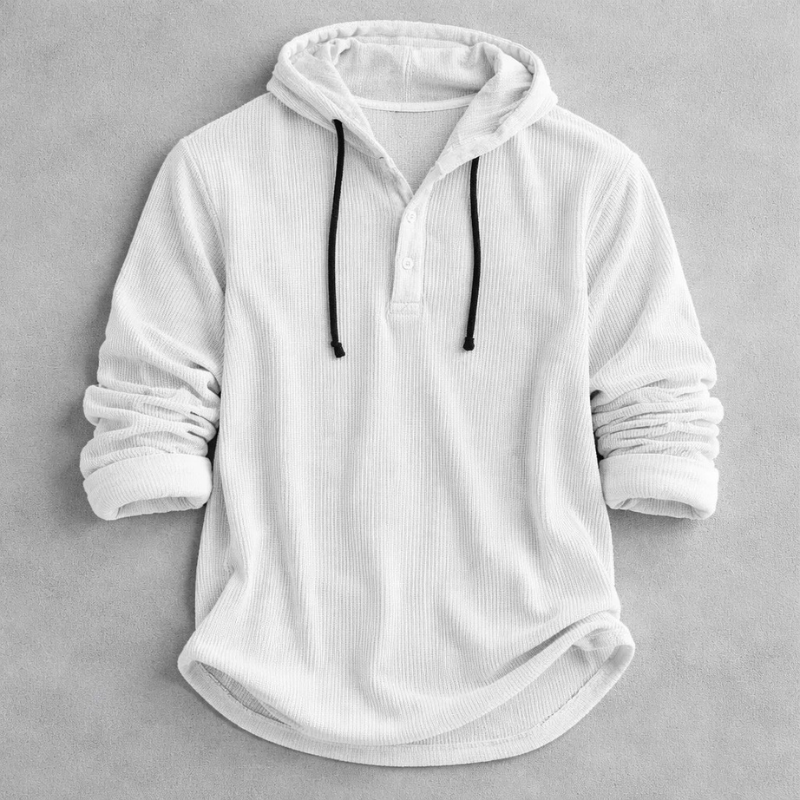 LAURENT MONACO | SWEAT À CAPUCHE EN VELOURS CÔTELÉ POUR HOMME
