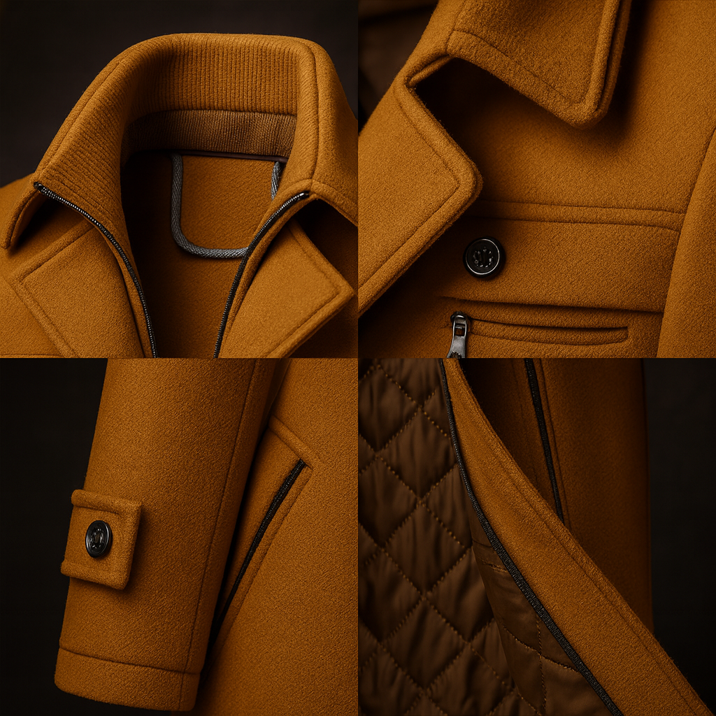 LAURENT MONACO | MANTEAU EN LAINE FAIT À LA MAIN