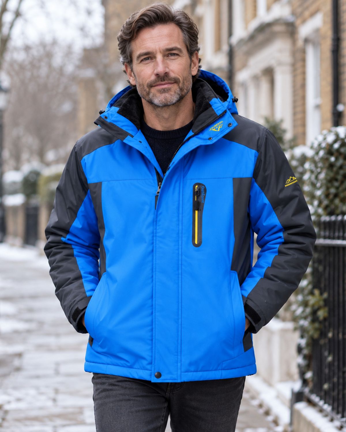 LAURENT MONACO | VESTE D'HIVER À CAPUCHE POUR HOMMES