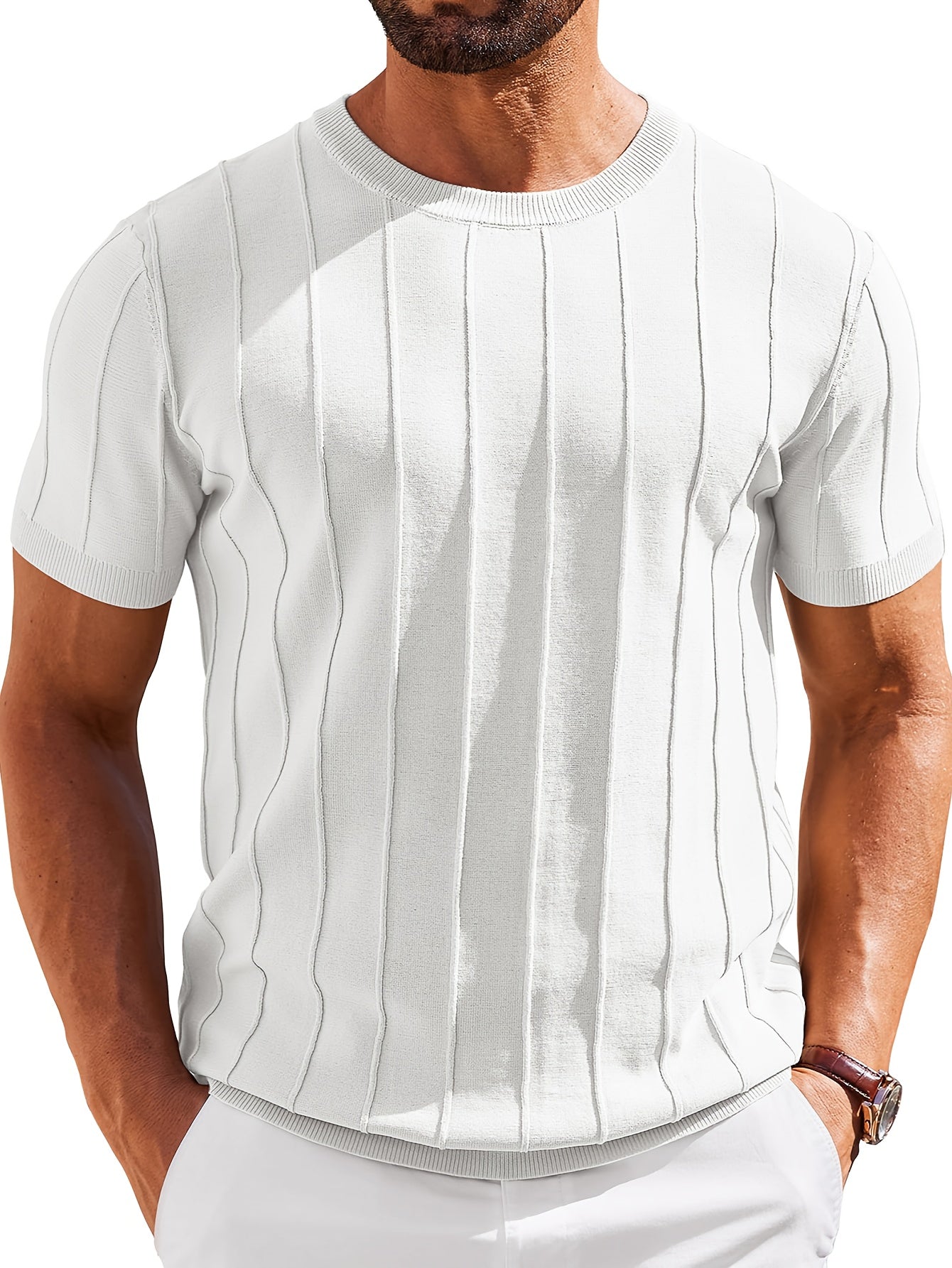 LAURENT MONACO | CHEMISE EN MAILLE COTONNÉE POUR HOMMES