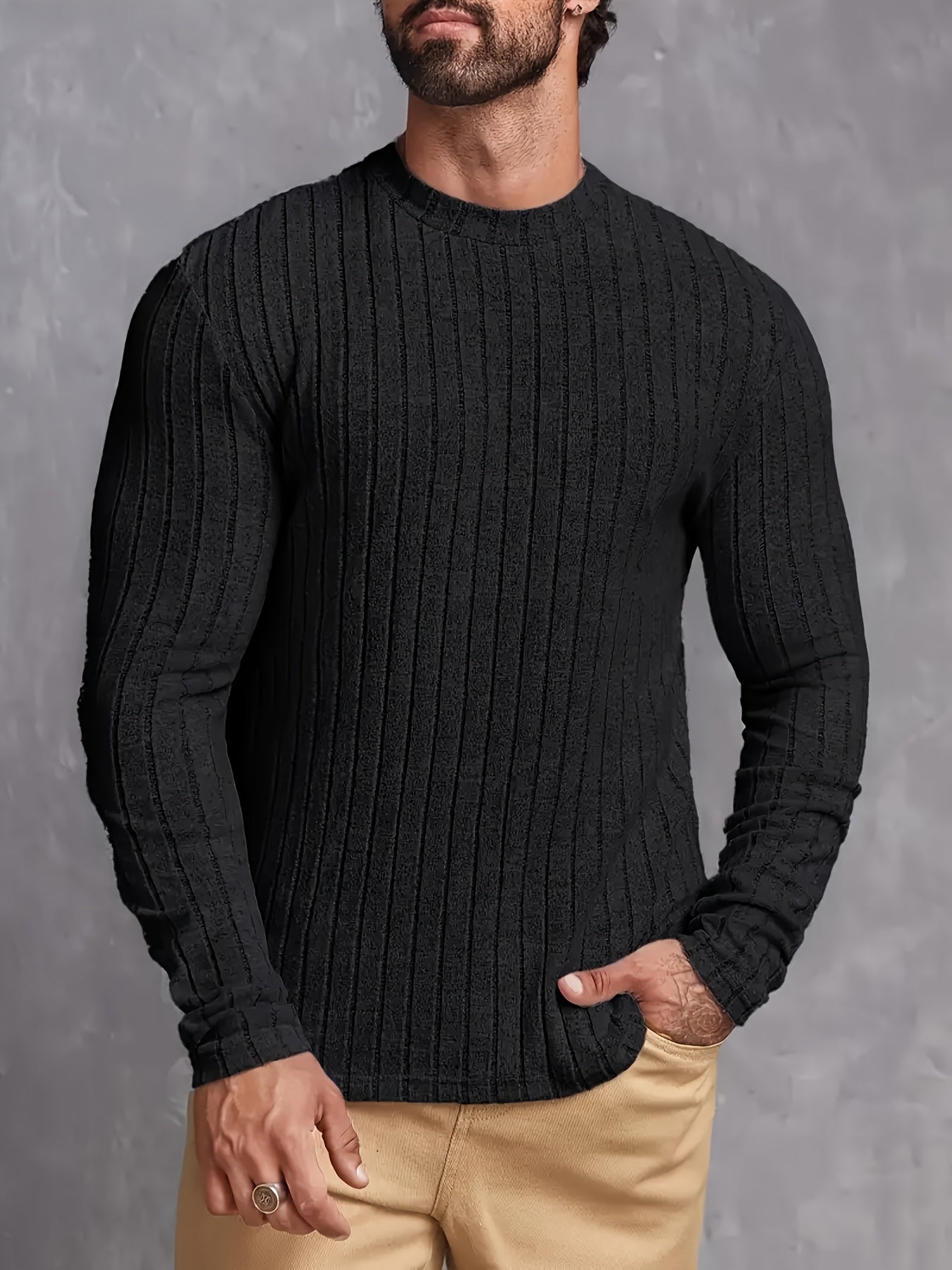 LAURENT MONACO | PULL À RAYURES COTONNÉES POUR HOMMES