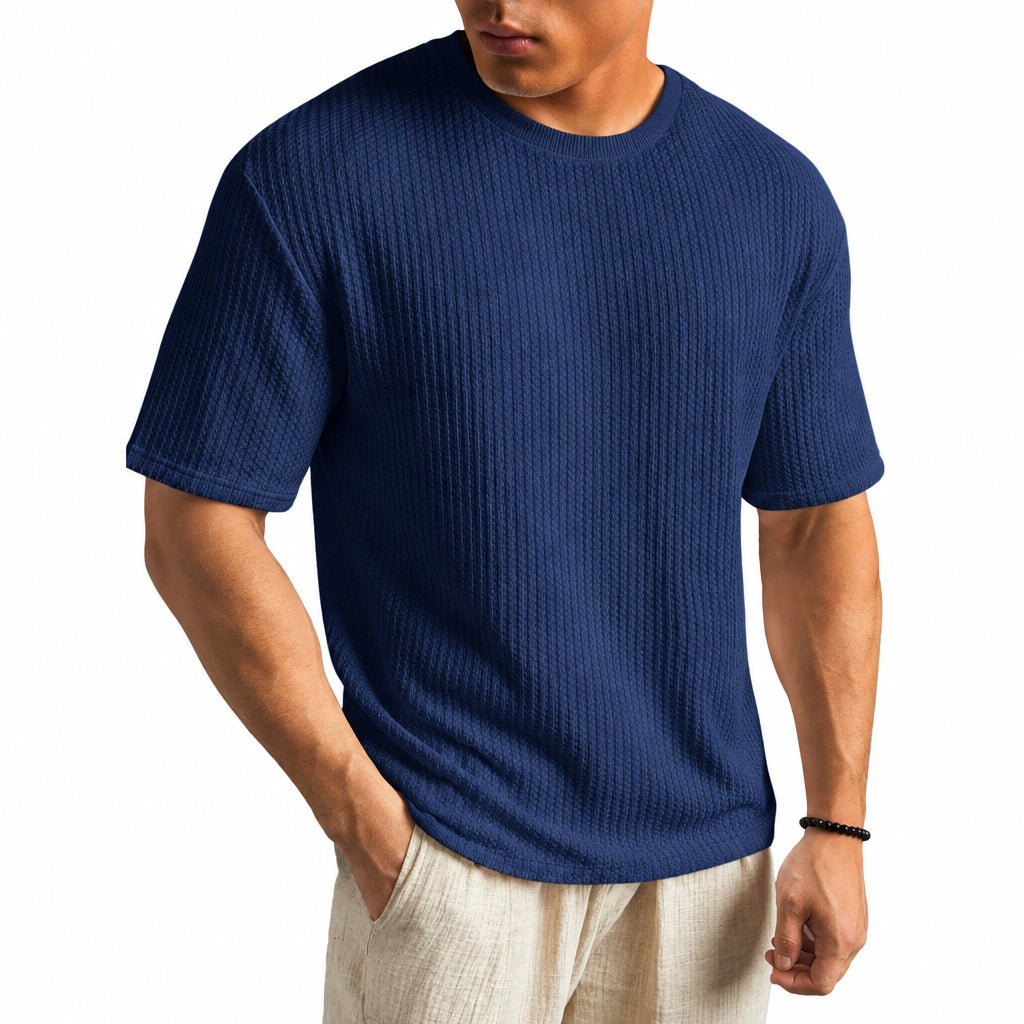 LAURENT MONACO | T-SHIRT CLASSIQUE À COL ROND POUR HOMMES