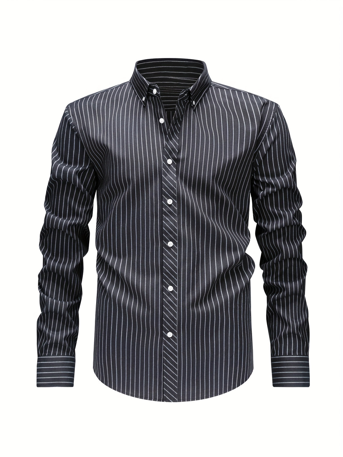 LAURENT MONACO | CHEMISE EN COTON À RAYURES POUR HOMMES