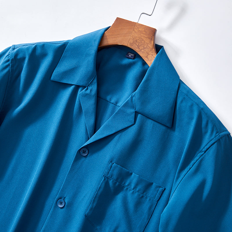 LAURENT MONACO | CHEMISE COL CUBAIN POUR HOMMES