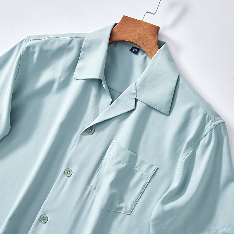 LAURENT MONACO | CHEMISE COL CUBAIN POUR HOMMES