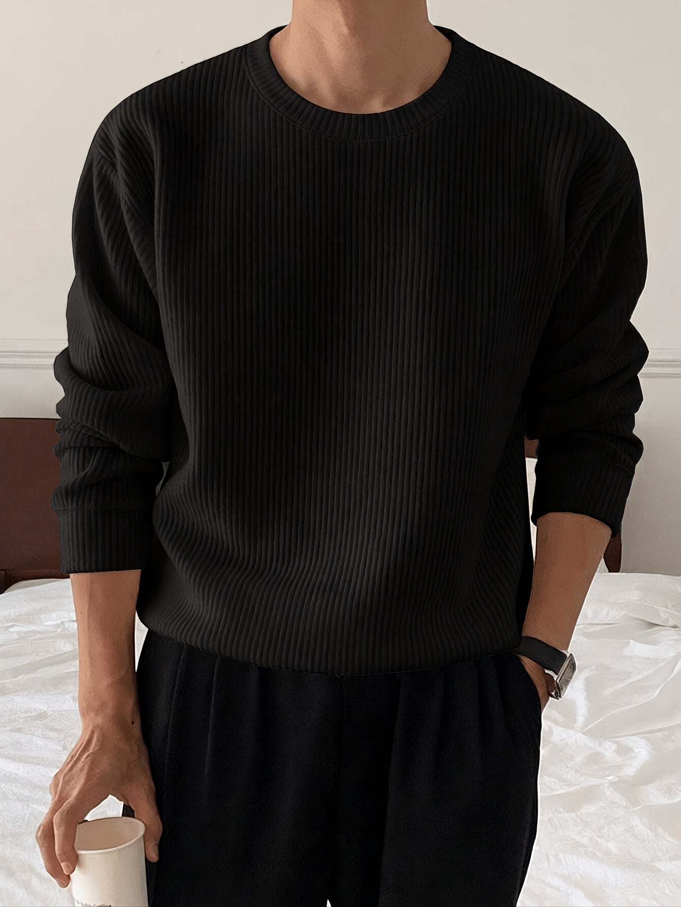 LAURENT MONACO | PULL EN MAILLE AMPLE POUR HOMMES