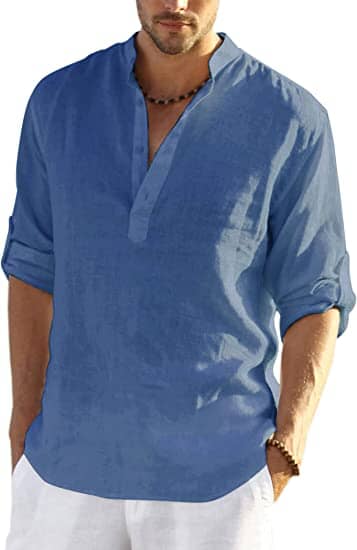 LAURENT MONACO | CHEMISE EN COTON LIN POUR HOMME