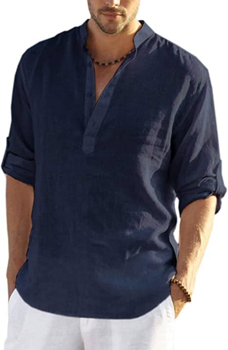 LAURENT MONACO | CHEMISE EN COTON LIN POUR HOMME