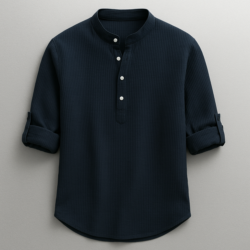 LAURENT MONACO | CHEMISE EN MÉLANGE DE COTON POUR HOMMES