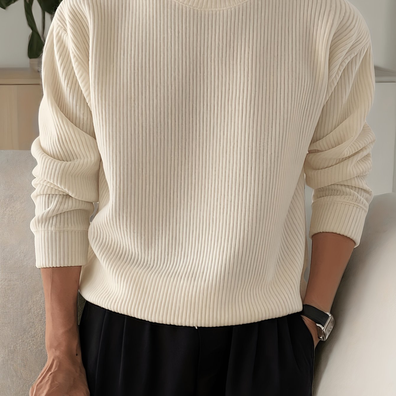 LAURENT MONACO | PULL EN MAILLE AMPLE POUR HOMMES