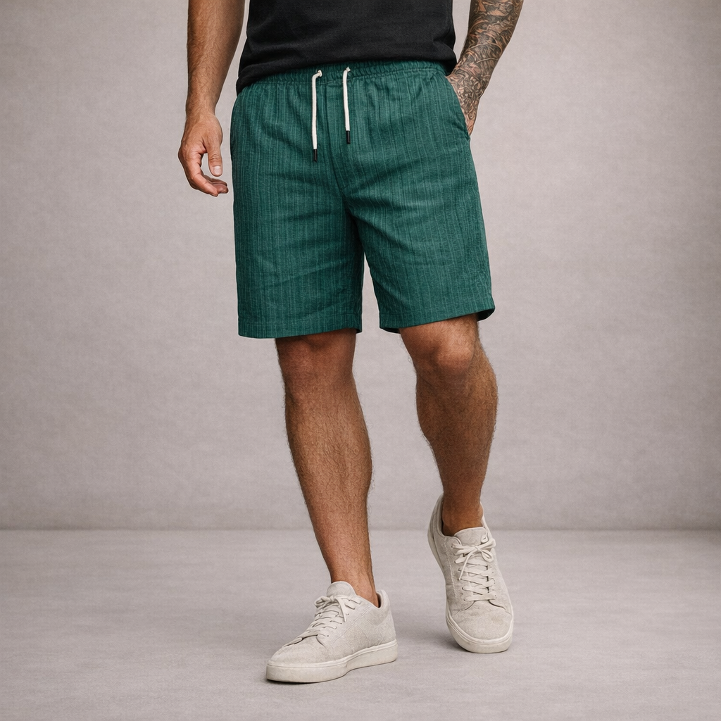 LAURENT MONACO | SHORTS D'ÉTÉ EN LIN POUR HOMMES