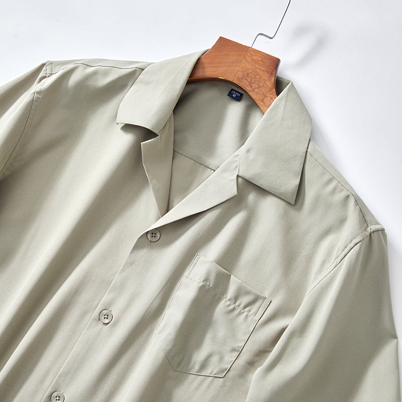 LAURENT MONACO | CHEMISE COL CUBAIN POUR HOMMES