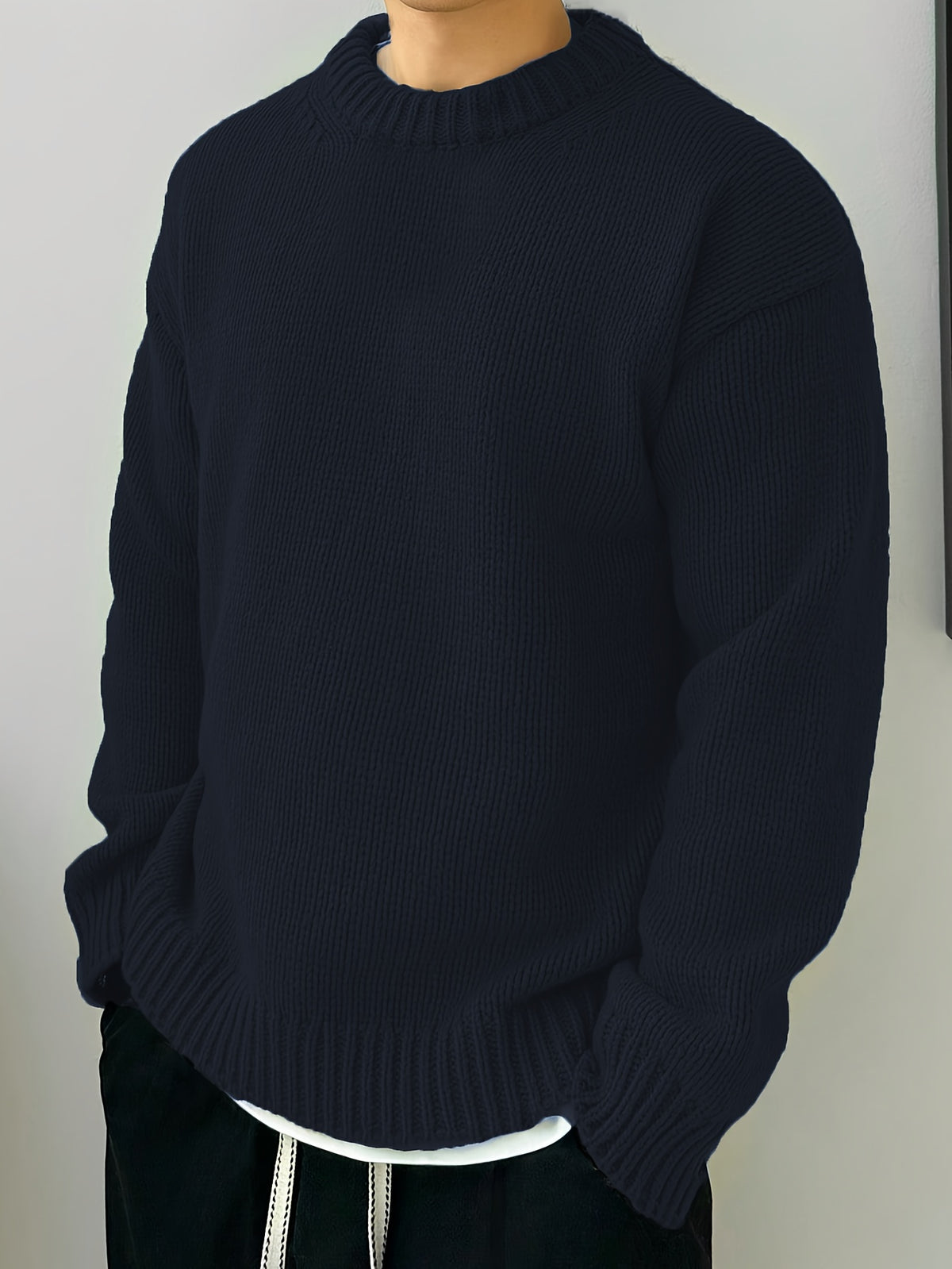 LAURENT MONACO | PULL EN MAILLE À COL ROND POUR HOMMES