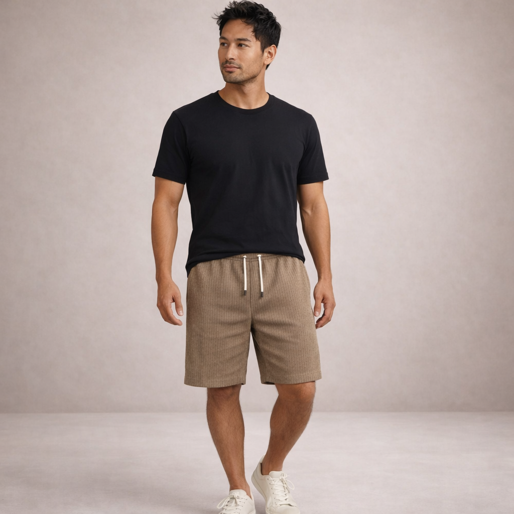 LAURENT MONACO | SHORTS D'ÉTÉ EN LIN POUR HOMMES