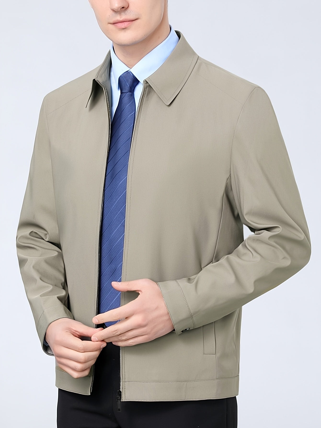 LAURENT MONACO | VESTE DE TRAVAIL À FERMETURE ÉCLAIR POUR HOMMES