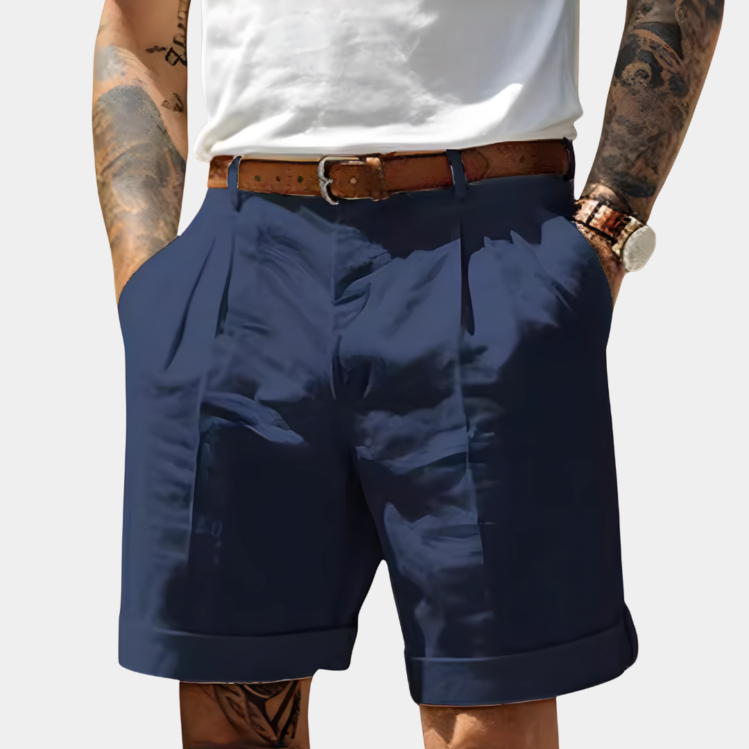 LAURENT MONACO | BERMUDAS ÉLÉGANTS EN COTON RESPIRANT