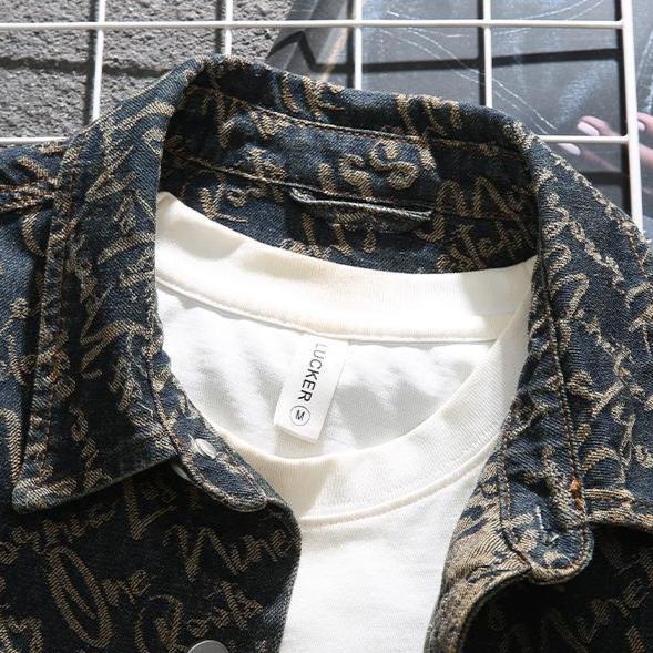 LAURENT MONACO | VESTE EN DENIM BRODÉE POUR HOMME