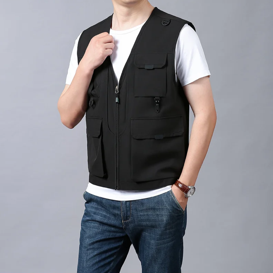 GILET CARGO RESPIRANT MULTI-POCHES