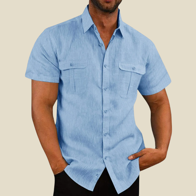 LAURENT MONACO | CHEMISE À POCHES TEXTURÉE POUR HOMMES