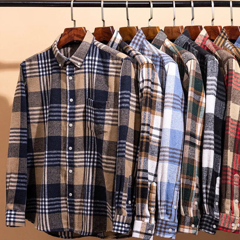 LAURENT MONACO | CHEMISE EN FLANELLE POUR HOMMES