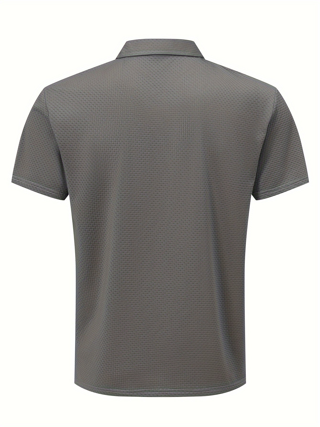 LAURENT MONACO | POLO EN MAILLE GÉOMÉTRIQUE POUR HOMMES
