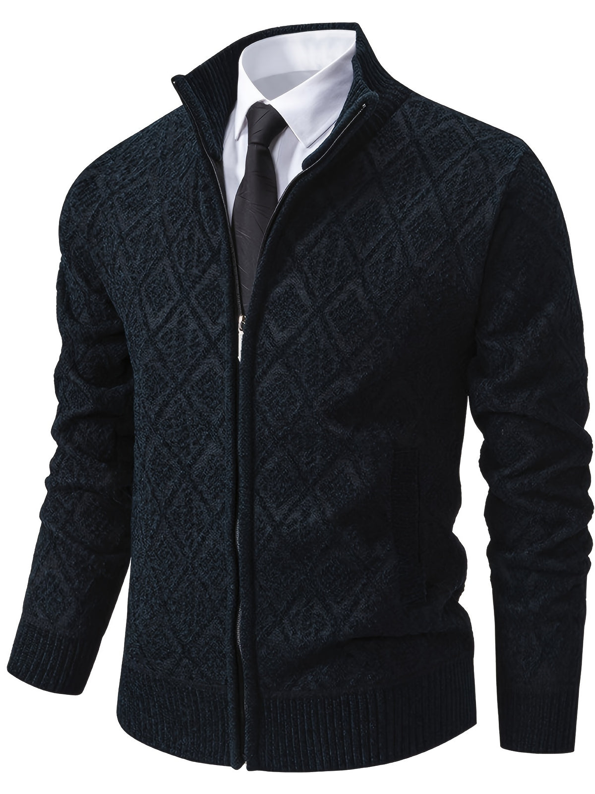 LAURENT MONACO | PULL EN MAILLE GÉOMÉTRIQUE POUR HOMMES
