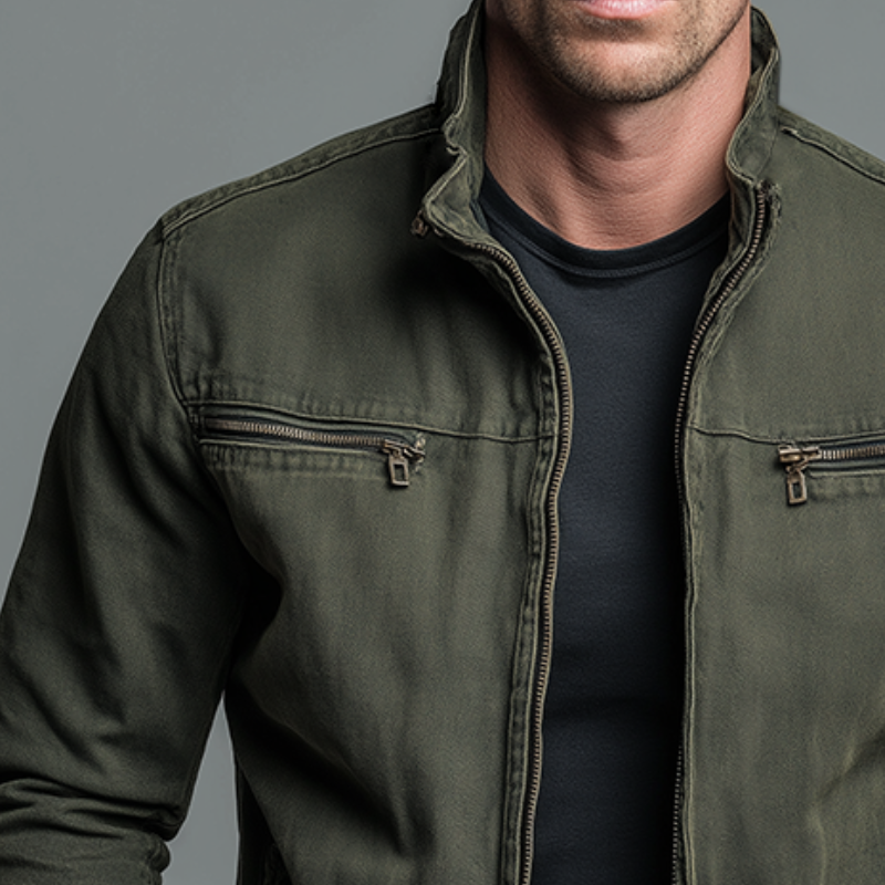 LAURENT MONACO | VESTE VINTAGE DÉLAVÉE POUR HOMMES