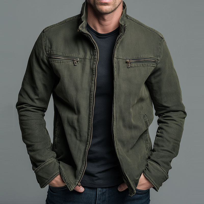LAURENT MONACO | VESTE VINTAGE DÉLAVÉE POUR HOMMES