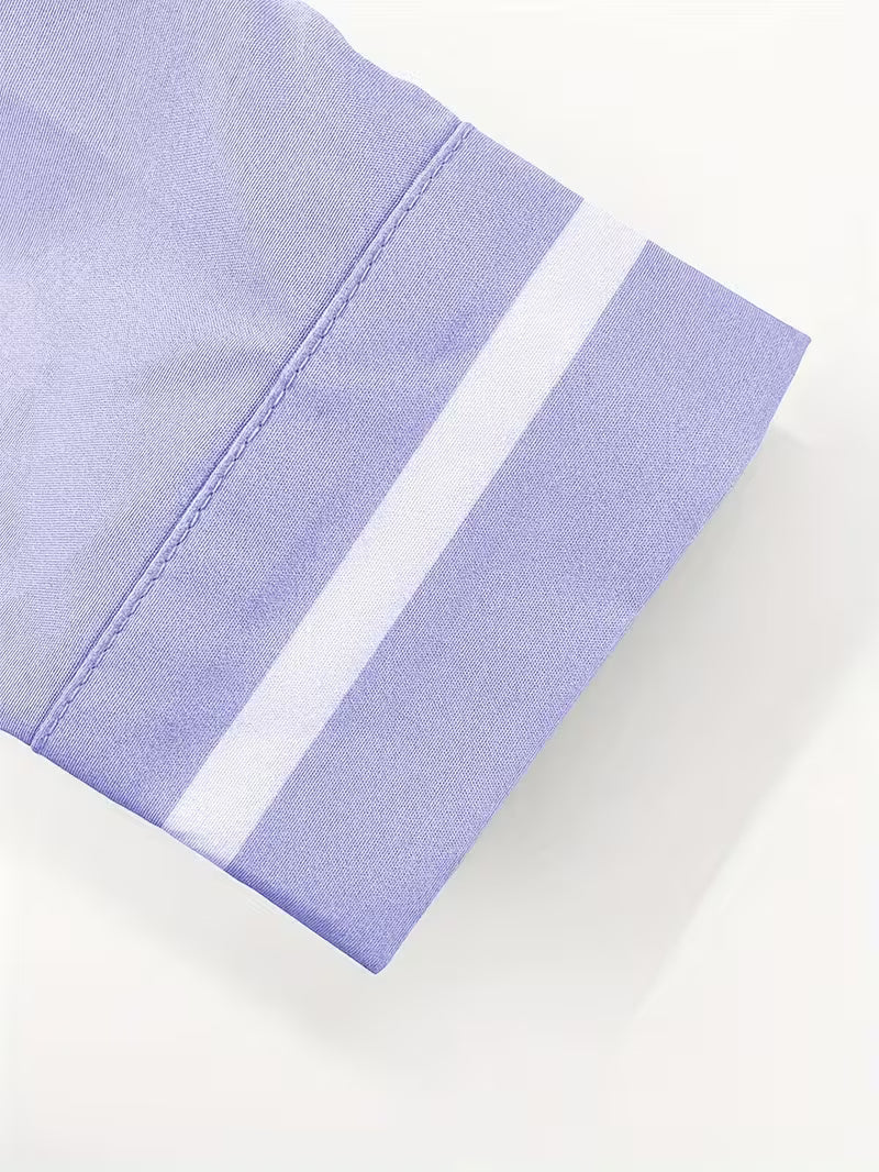 LAURENT MONACO | CHEMISE GRAND-PÈRE À CONTRASTES POUR HOMMES