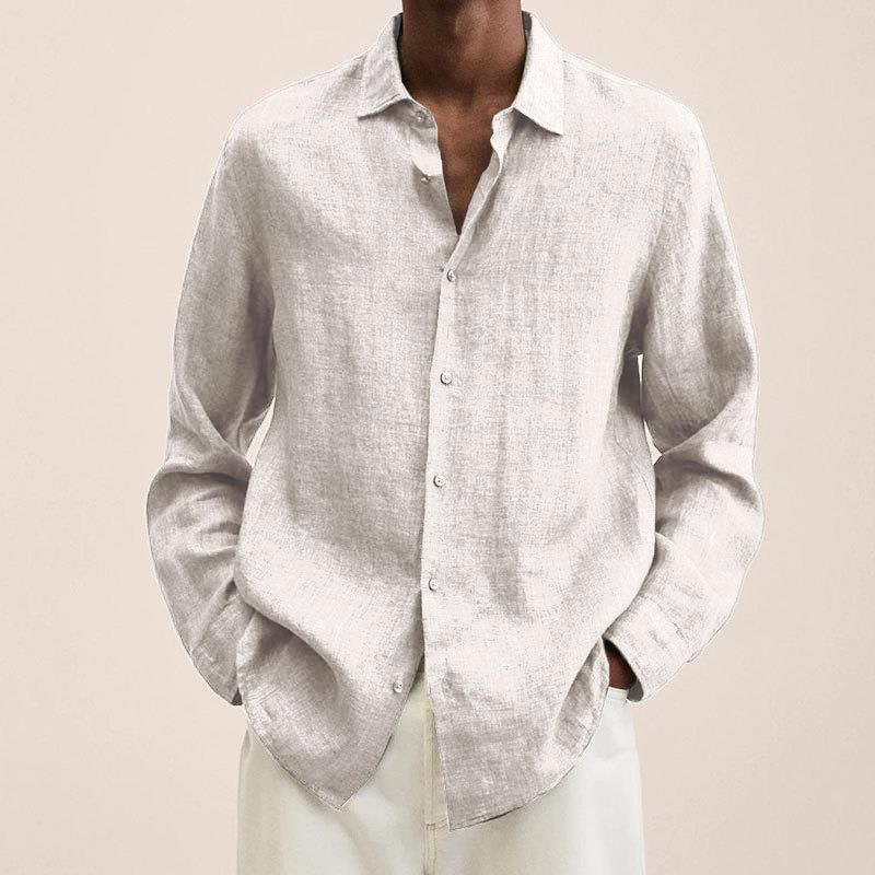 LAURENT MONACO | CHEMISE À BOUTONS EN LIN POUR HOMME