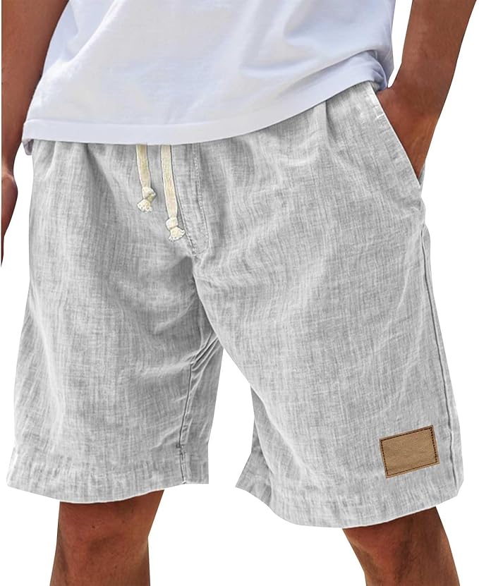 LAURENT MONACO | SHORTS D'ÉTÉ À CEINTURE ÉLASTIQUE POUR HOMMES