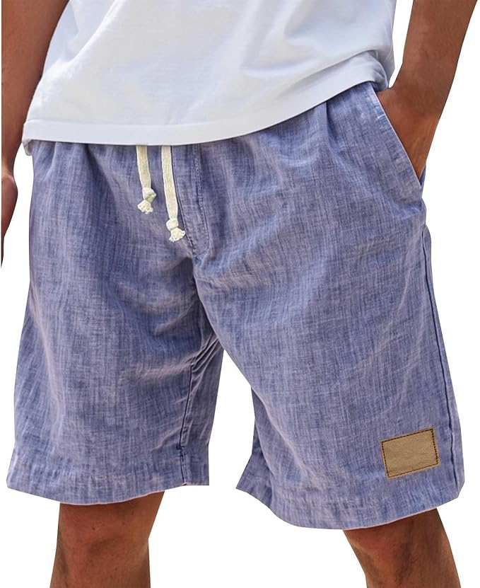 LAURENT MONACO | SHORTS D'ÉTÉ À CEINTURE ÉLASTIQUE POUR HOMMES