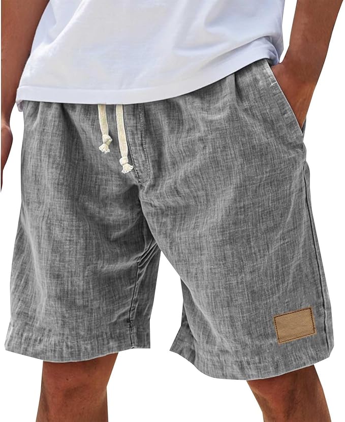 LAURENT MONACO | SHORTS D'ÉTÉ À CEINTURE ÉLASTIQUE POUR HOMMES
