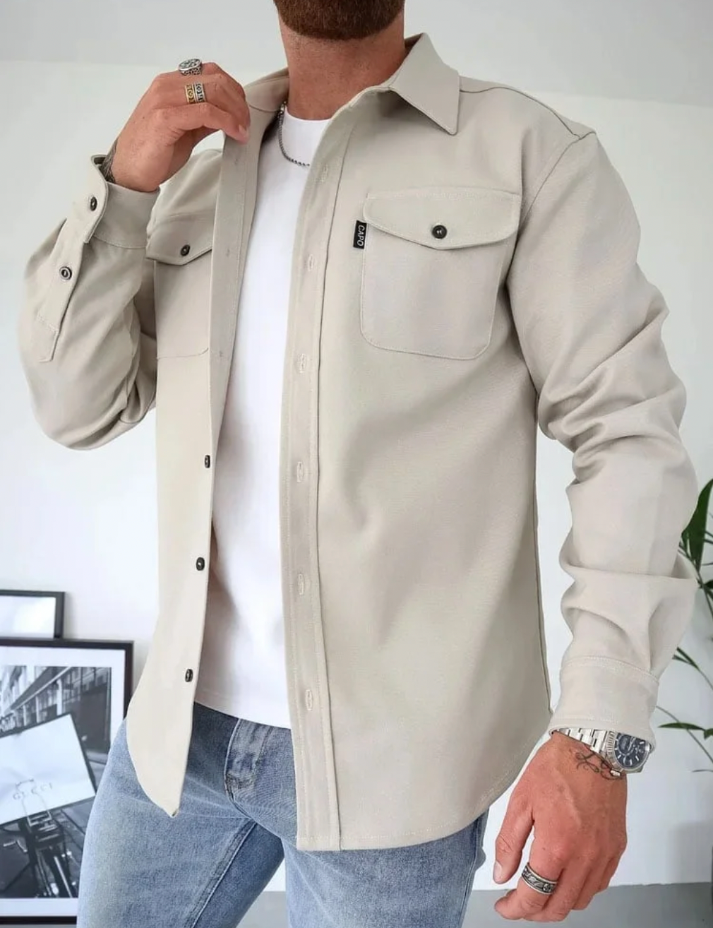 LAURENT MONACO | VESTE-CHEMISE POUR HOMMES